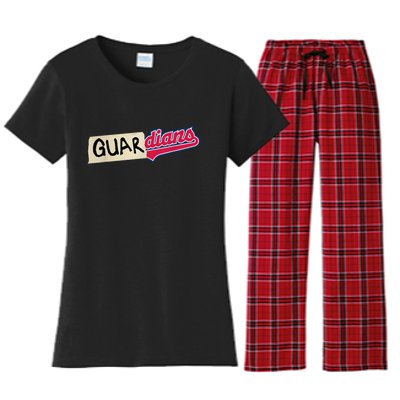 Funny Tape Up Cleveland Women's Flannel Pajama Set