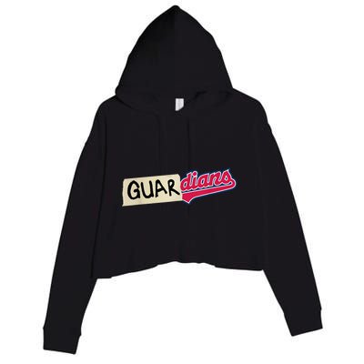 Funny Tape Up Cleveland Crop Fleece Hoodie