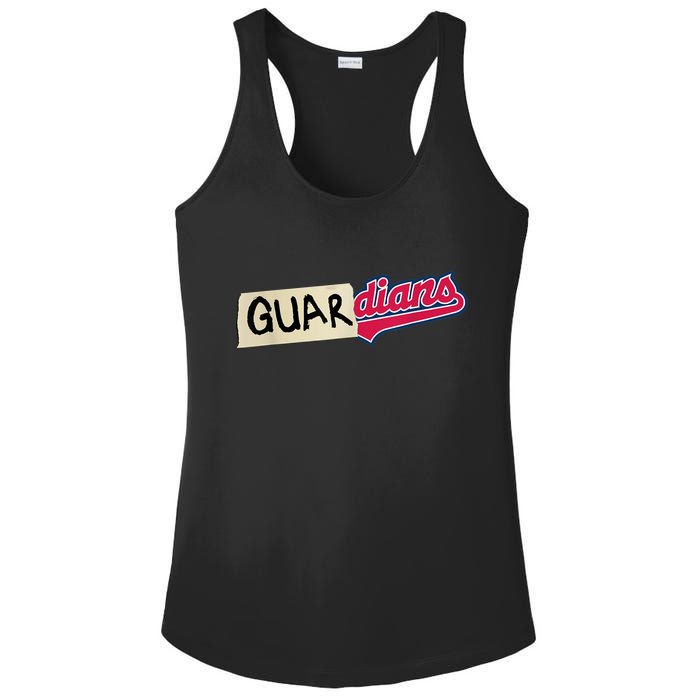 Funny Tape Up Cleveland Ladies PosiCharge Competitor Racerback Tank