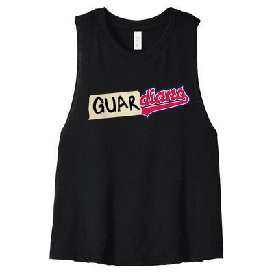 Funny Tape Up Cleveland Women's Racerback Cropped Tank