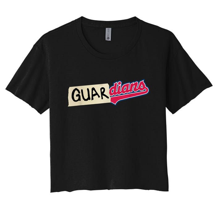 Funny Tape Up Cleveland Women's Crop Top Tee