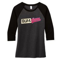 Funny Tape Up Cleveland Women's Tri-Blend 3/4-Sleeve Raglan Shirt