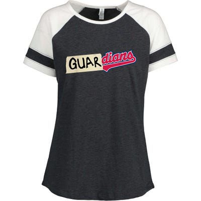 Funny Tape Up Cleveland Enza Ladies Jersey Colorblock Tee