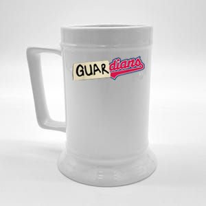 Funny Tape Up Cleveland Beer Stein