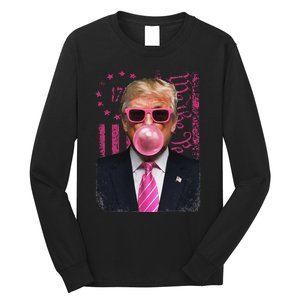 Funny Trump Usa Flag Long Sleeve Shirt