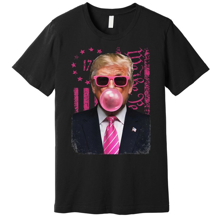 Funny Trump Usa Flag Premium T-Shirt