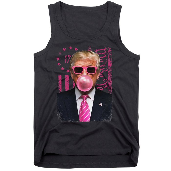 Funny Trump Usa Flag Tank Top