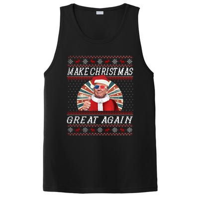 Funny Trump Ugly Christmas Funny Gift Make Christmas Great Again Funny Gift PosiCharge Competitor Tank