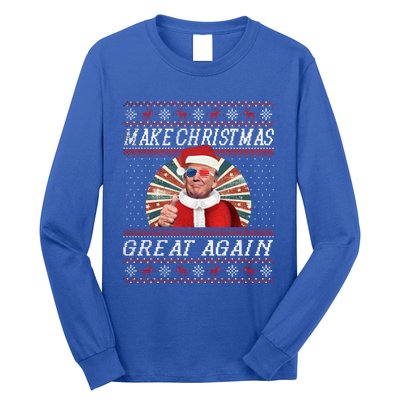 Funny Trump Ugly Christmas Funny Gift Make Christmas Great Again Funny Gift Long Sleeve Shirt