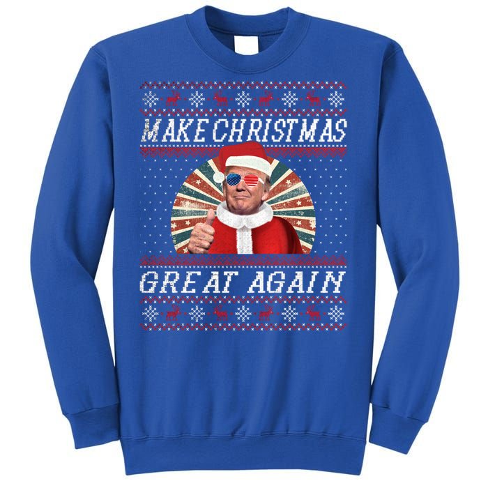 Funny Trump Ugly Christmas Funny Gift Make Christmas Great Again Funny Gift Sweatshirt