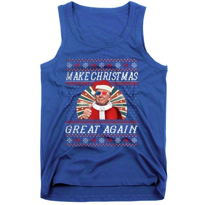 Funny Trump Ugly Christmas Funny Gift Make Christmas Great Again Funny Gift Tank Top