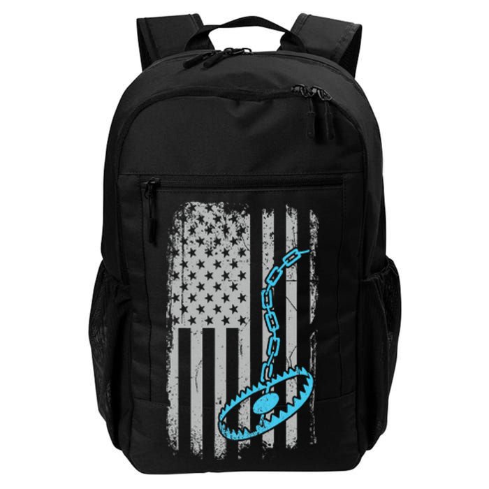 Fur Trapper US American Flag Cool Outdoor Trapping Gear  Daily Commute Backpack