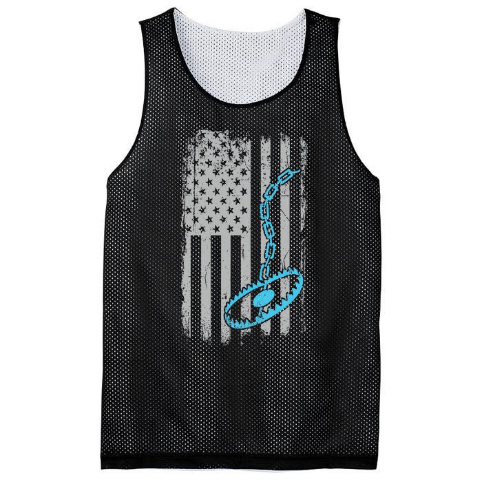 Fur Trapper US American Flag Cool Outdoor Trapping Gear  Mesh Reversible Basketball Jersey Tank