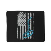 Fur Trapper US American Flag Cool Outdoor Trapping Gear  Mousepad