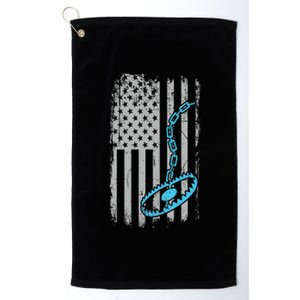 Fur Trapper US American Flag Cool Outdoor Trapping Gear  Platinum Collection Golf Towel