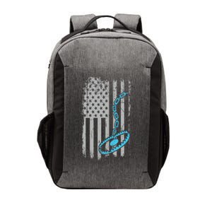 Fur Trapper US American Flag Cool Outdoor Trapping Gear  Vector Backpack