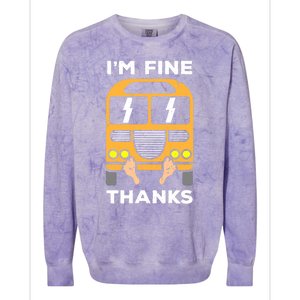 Funny Thrown Under The Bus Colorblast Crewneck Sweatshirt