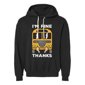 Funny Thrown Under The Bus Garment-Dyed Fleece Hoodie