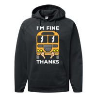 Funny Thrown Under The Bus Performance Fleece Hoodie