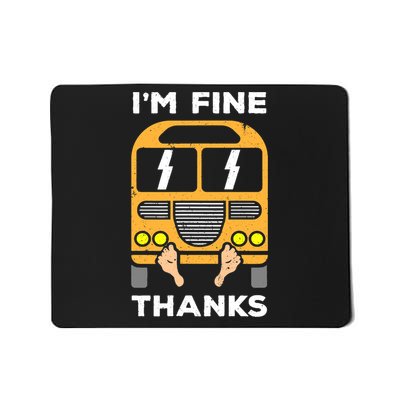 Funny Thrown Under The Bus Mousepad