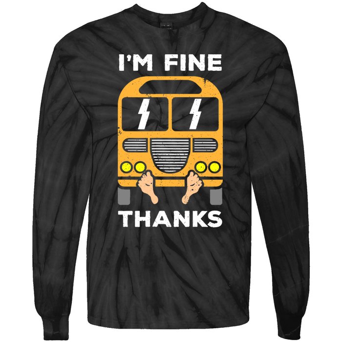 Funny Thrown Under The Bus Tie-Dye Long Sleeve Shirt