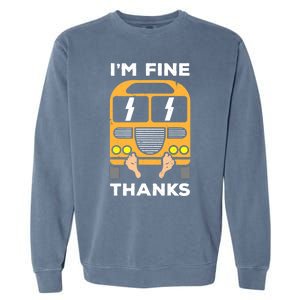 Funny Thrown Under The Bus Garment-Dyed Sweatshirt