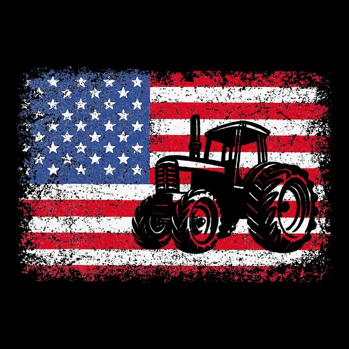Farm Tractors Usa Flag Patriotic Farming Impact Tech Backpack
