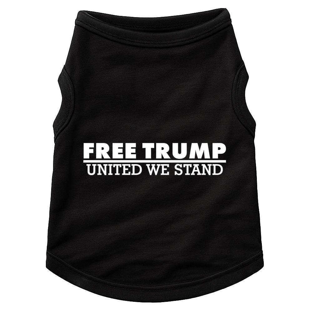 Free Donald Trump United We Stand Supporter Doggie Tank