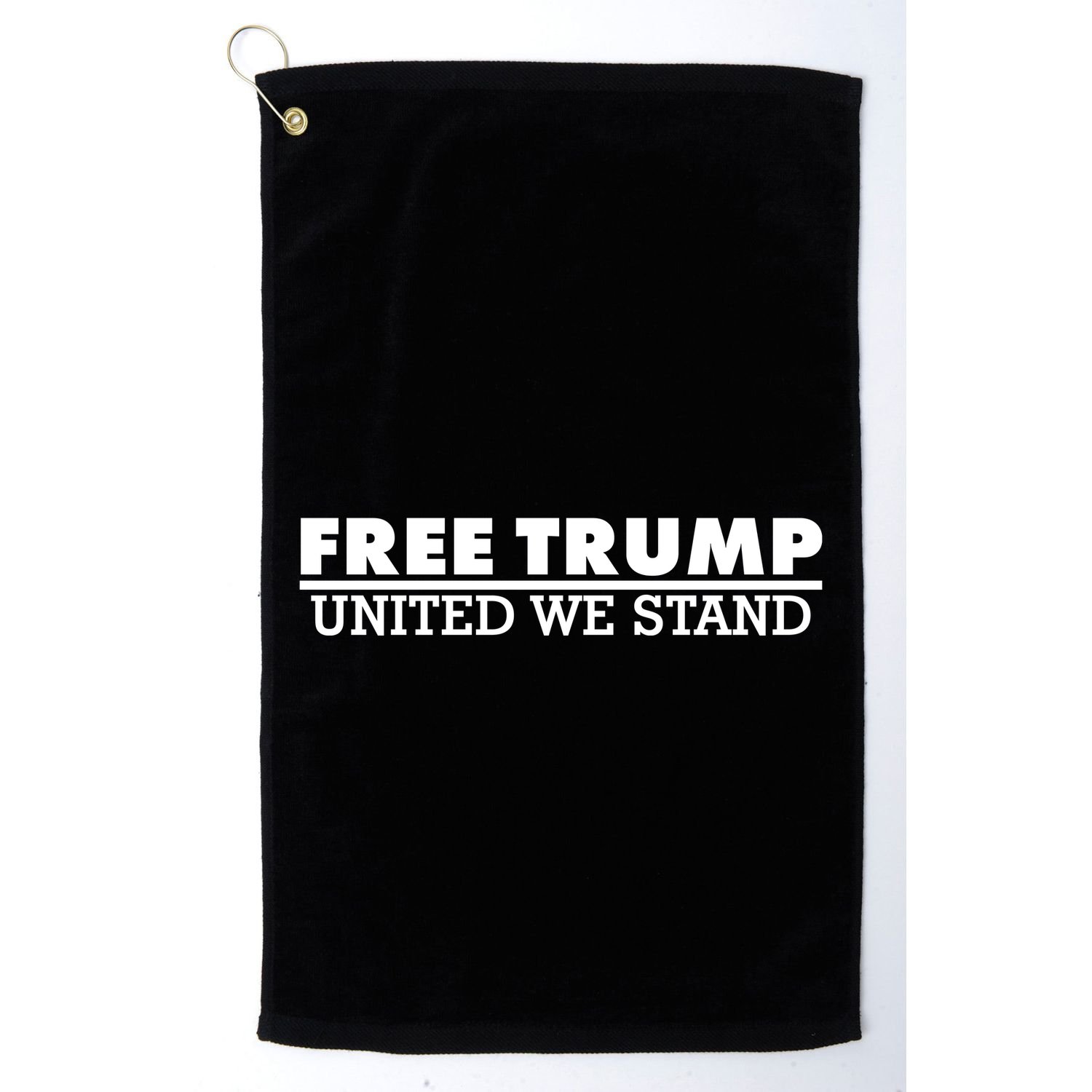 Free Donald Trump United We Stand Supporter Golf Towel