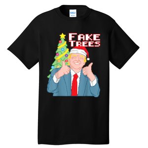 Fake Trees Us President Donald Trump Ugly Christmas Tall T-Shirt