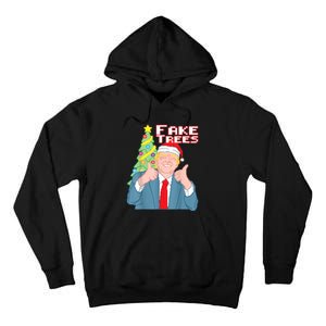 Fake Trees Us President Donald Trump Ugly Christmas Tall Hoodie