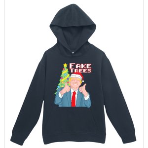 Fake Trees Us President Donald Trump Ugly Christmas Urban Pullover Hoodie