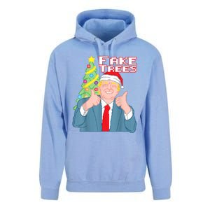 Fake Trees Us President Donald Trump Ugly Christmas Unisex Surf Hoodie