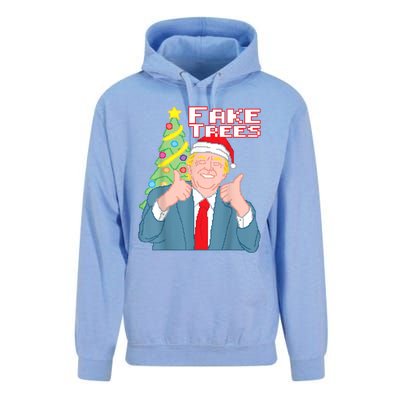 Fake Trees Us President Donald Trump Ugly Christmas Unisex Surf Hoodie