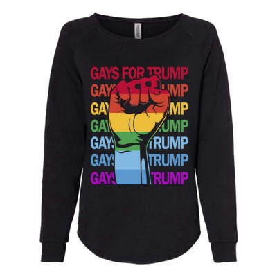 For Trump Usa Flag Pro Reelect Trump 2024 Lgbtq Flag Gift Womens California Wash Sweatshirt