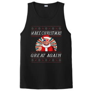 Funny Trump Ugly Christmas Gifts Make Christmas Great Again PosiCharge Competitor Tank