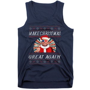 Funny Trump Ugly Christmas Gifts Make Christmas Great Again Tank Top