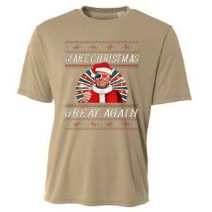 Funny Trump Ugly Christmas Gifts Make Christmas Great Again Cooling Performance Crew T-Shirt