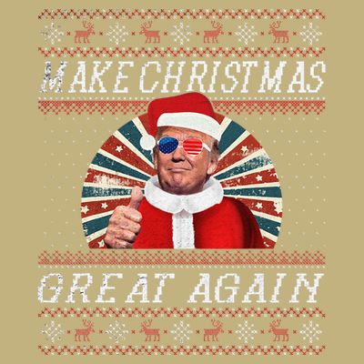 Funny Trump Ugly Christmas Gifts Make Christmas Great Again T-Shirt