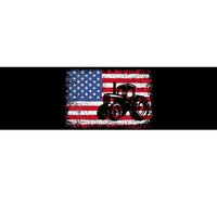 Farm Tractors Usa Flag Patriotic Farming Gift Bumper Sticker