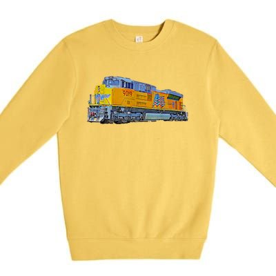 Freight Train Union Pacific Engine Premium Crewneck Sweatshirt