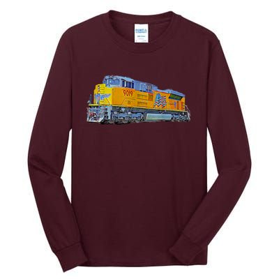 Freight Train Union Pacific Engine Tall Long Sleeve T-Shirt