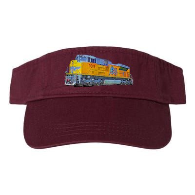 Freight Train Union Pacific Engine Valucap Bio-Washed Visor