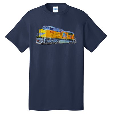 Freight Train Union Pacific Engine Tall T-Shirt