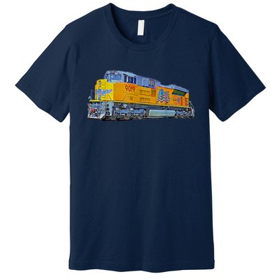 Freight Train Union Pacific Engine Premium T-Shirt