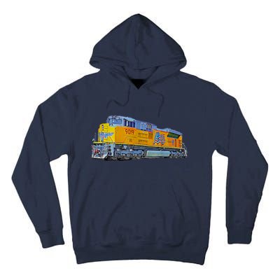 Freight Train Union Pacific Engine Tall Hoodie