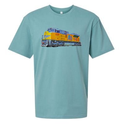 Freight Train Union Pacific Engine Sueded Cloud Jersey T-Shirt