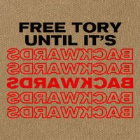 Free Tory Until ItS Backwards Cotton Canvas Backpack