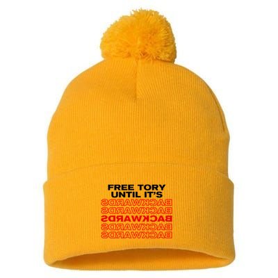 Free Tory Until ItS Backwards Pom Pom 12in Knit Beanie