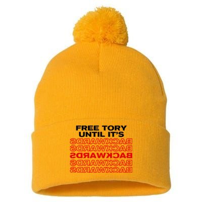 Free Tory Until ItS Backwards Pom Pom 12in Knit Beanie